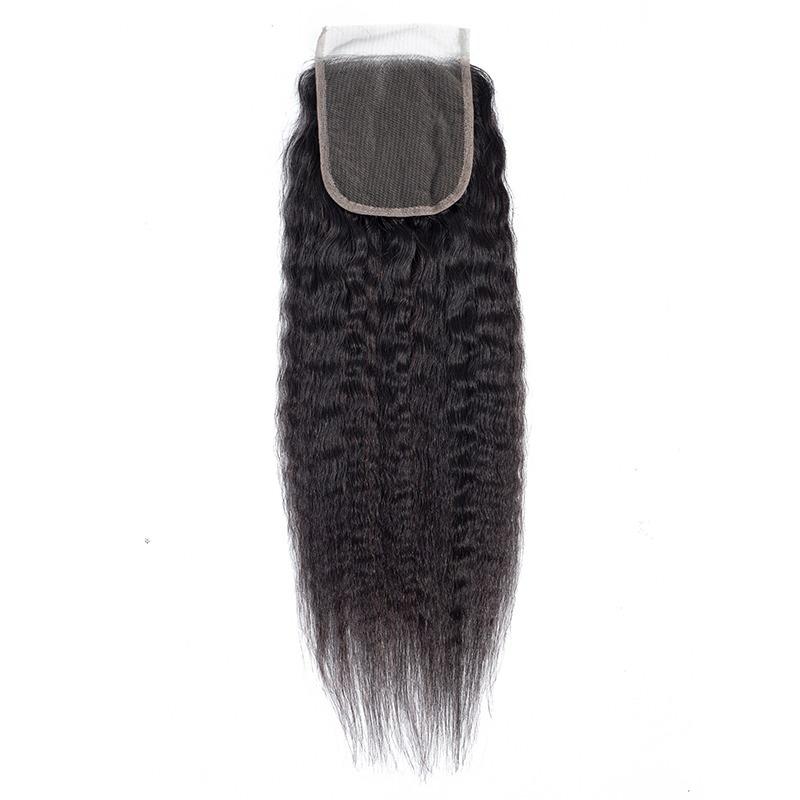 Kinky Straight 4x4 Closure Wig
