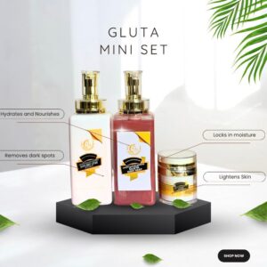 Gluta Mini Set – Hydrate, Lighten & Glow Trio